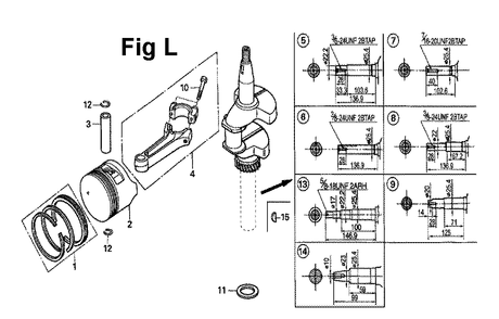 Fig-4 Diagram and Parts List for GXV160H2 Type T1AH Honda Engine