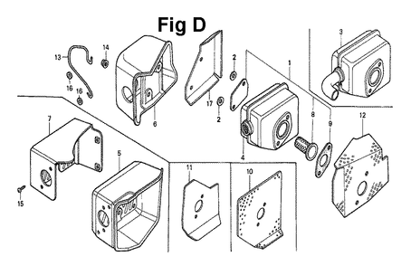 Fig-9 Diagram and Parts List for GXV160 Type N4 Honda Engine