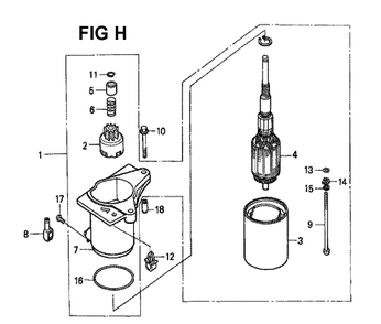 Fig-7 Diagram and Parts List for GXV160 Type N1 Honda Engine