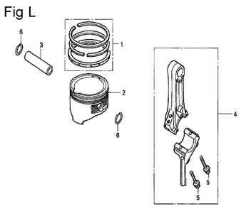 Fig-12 Diagram and Parts List for GC160A Type QHW Honda Engine