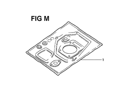 Fig-11 Diagram and Parts List for GXV140 Type A1K Honda Engine