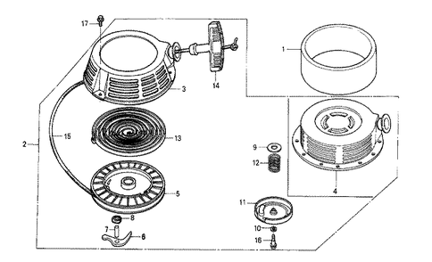 Fig-0 Diagram and Parts List for GXV270 Type DAP2 Honda Engine