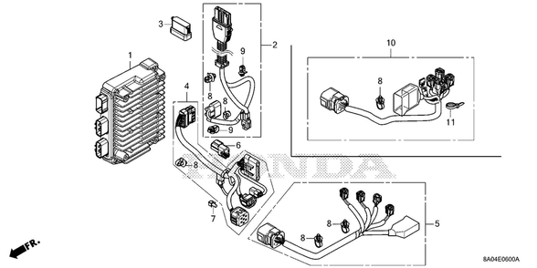 Wire Harness - Pdu Diagram and Parts List for GXE20H (Type S3)(GMABK-1000001-9999999) Honda Engine