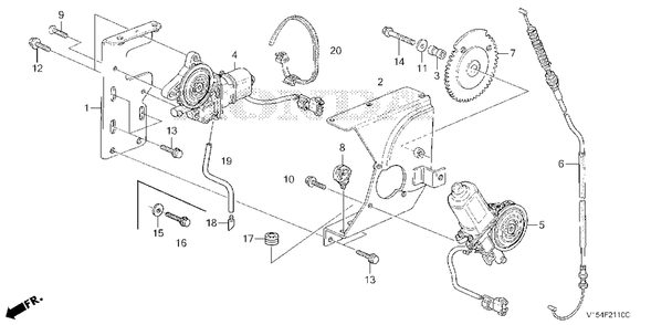 Part Location Diagram of 90105-V21-000 Honda Screw, Tapping (5x14)