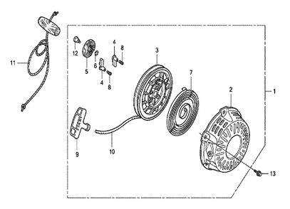 Part Location Diagram of 061A1-ZH7-811 Honda Gasket Kit