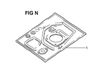 Fig-8 Diagram and Parts List for GXV340K2 Type DX2 Honda Engine