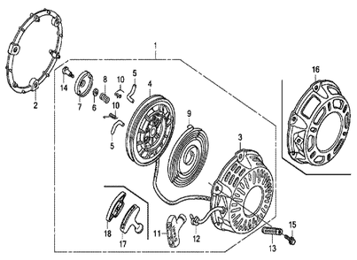 Fig-0 Diagram and Parts List for GX200UT Type QMP4 Honda Engine