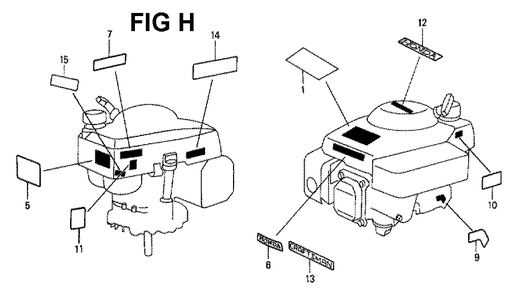 Fig-8 Diagram and Parts List for GXV140 Type N1U Honda Engine