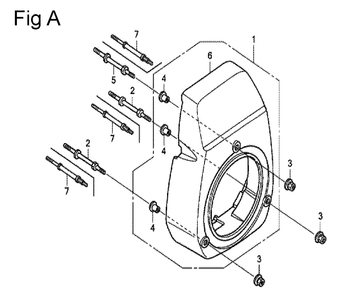 Fig-1 Diagram and Parts List for GC160 Type QHC Honda Engine