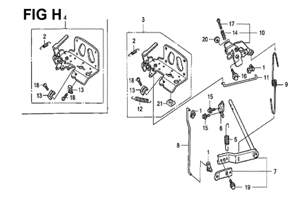 Fig-15 Diagram and Parts List for GXV530 Type SXE3 Honda Engine