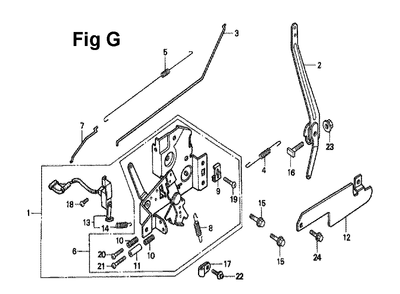 Fig-1 Diagram and Parts List for GXV140 Type A2 Honda Engine