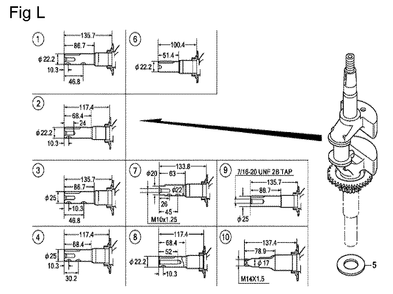 Fig-12 Diagram and Parts List for GCV160LA0 Type A2R Honda Engine