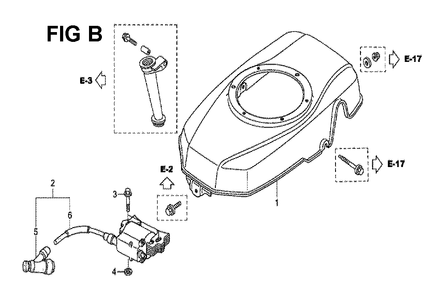 Fig-11 Diagram and Parts List for GXV160H2 Type SFJ Honda Engine