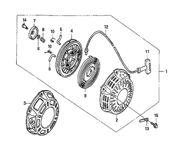 Fig-0 Diagram and Parts List for GX160U1 Type SMX4 Honda Engine