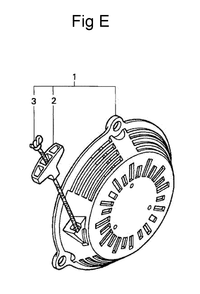 Fig-5 Diagram and Parts List for GC160 Type PXA Honda Engine