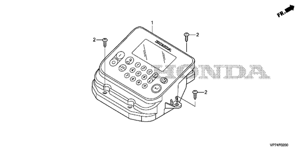 Control Panel Diagram and Parts List for HRM310K1 (Type  EAA)(MBEF-2004274 - 9999999) Honda Lawn Mower