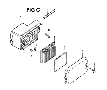 Fig-4 Diagram and Parts List for GXV140 Type N1S Honda Engine