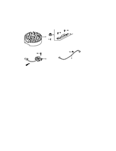 Flywheel Diagram and Parts List for GCV-160-A  Honda Engine