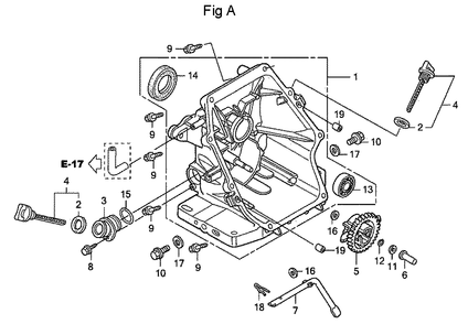 Fig-1 Diagram and Parts List for GC160LA Type QHG Honda Engine