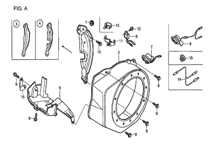 Fig-1 Diagram and Parts List for GX120T1 Type VPM4 Honda Engine