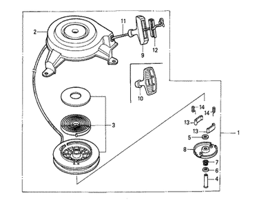 Fig-0 Diagram and Parts List for GXV140 Type N1GA Honda Engine
