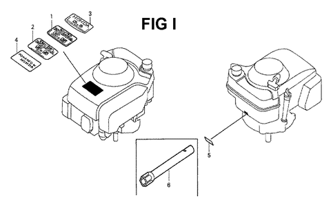Fig-4 Diagram and Parts List for GXV160K1 Type N6 Honda Engine