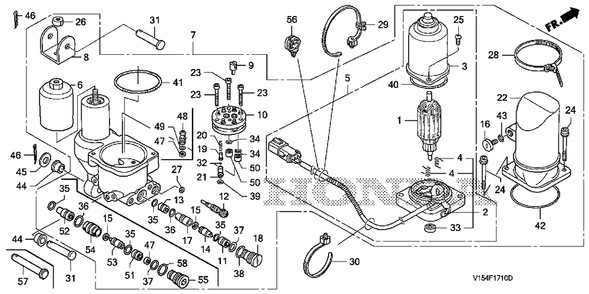 Part Location Diagram of 94103-12000 Honda Washer, Plain (12Mm)