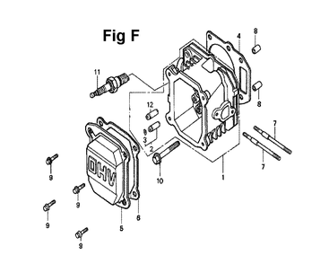 Fig-5 Diagram and Parts List for GXV140 Type N1S Honda Engine