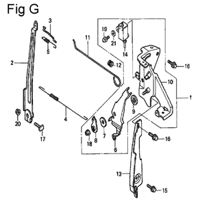 Fig-7 Diagram and Parts List for GC160 Type QHU Honda Engine