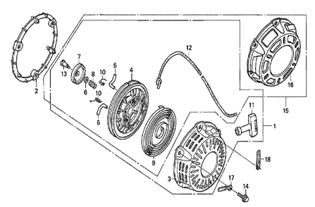 Fig-0 Diagram and Parts List for GX200 Type LAC Honda Engine