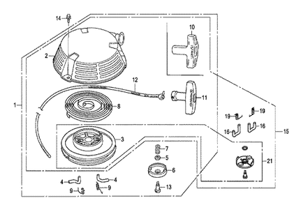 Fig-0 Diagram and Parts List for GXV160H2 Type SFE Honda Engine