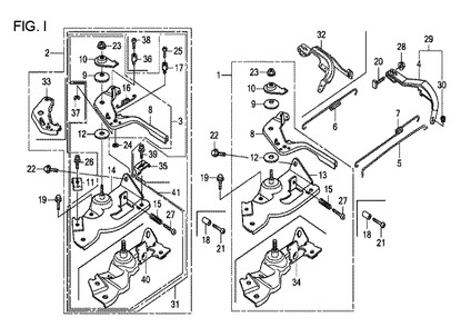 Fig-9 Diagram and Parts List for GX120T1 Type QXBR Honda Engine