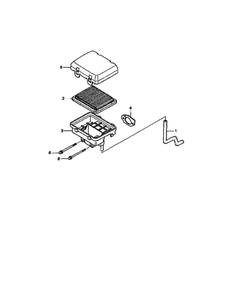 Air Cleaner Diagram and Parts List for GCV-160-AQHA2  Honda Engine