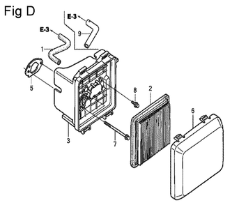Fig-4 Diagram and Parts List for GCV160A Type A1A Honda Engine
