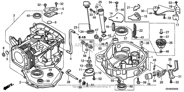 Part Location Diagram of 12000-Z1E-405 Lawn Boy CYLINDER Assembly
