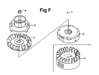 Fig-6 Diagram and Parts List for GXV160UH2 Type N1 Honda Engine