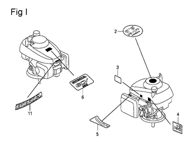 Fig-9 Diagram and Parts List for GCV160LA Type BHH Honda Engine