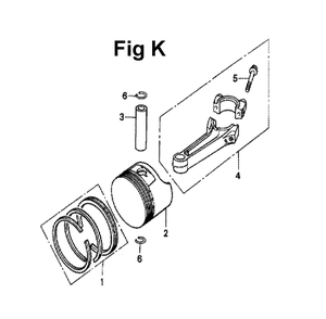 Fig-9 Diagram and Parts List for GXV140 Type A1K Honda Engine
