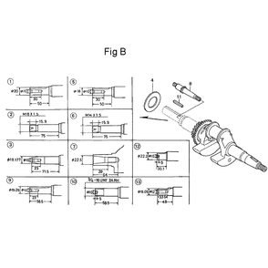 Fig-2 Diagram and Parts List for GC135 Type QHA Honda Engine