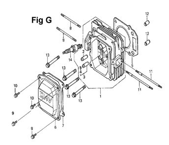 Fig-13 Diagram and Parts List for GXV160 Type N12 Honda Engine