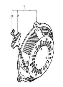 Fig-0 Diagram and Parts List for GC160 Type QHE4 Honda Engine
