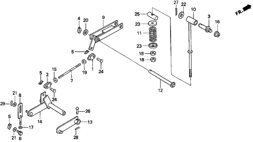 Part Location Diagram of 90760-769-M01 Honda Pin, Split (3/32x1-1/2)
