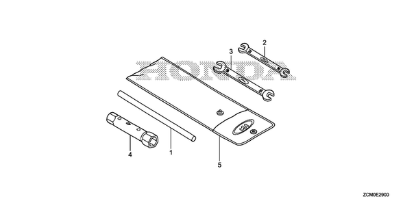 Tool Diagram and Parts List for GX690RH (Type TXFC)(GCAPH-2000001-9999999) Honda Engine