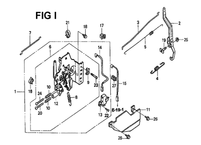 Fig-6 Diagram and Parts List for GXV160H2 Type A14 Honda Engine