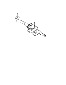 Crankshaft Diagram and Parts List for GCV-160-AQHA2  Honda Engine