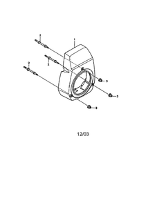 Fan Cover Diagram and Parts List for GCV-160-AQHA2  Honda Engine