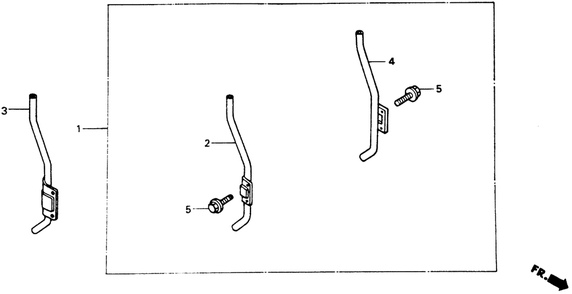 Part Location Diagram of 06821-751-000 Honda Stand Kit, Support