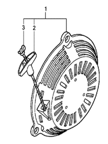 Fig-0 Diagram and Parts List for GC190LA Type VBAF Honda Engine