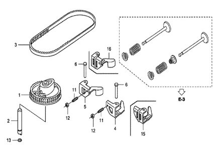 Fig-0 Diagram and Parts List for GCV160LE Type A2A9 Honda Engine