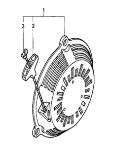 Fig-0 Diagram and Parts List for GC135 Type QHU Honda Engine